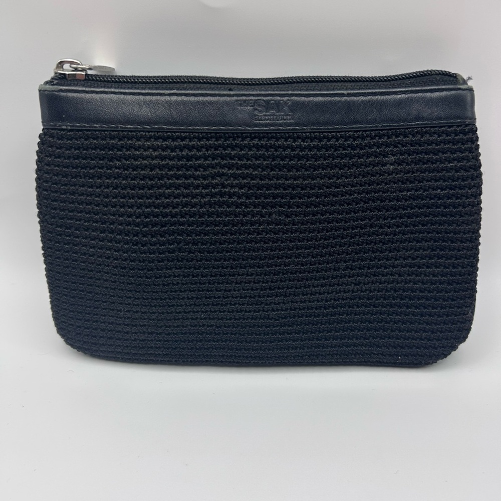 The Sak Black Woven Toiletry Pouch with Zip